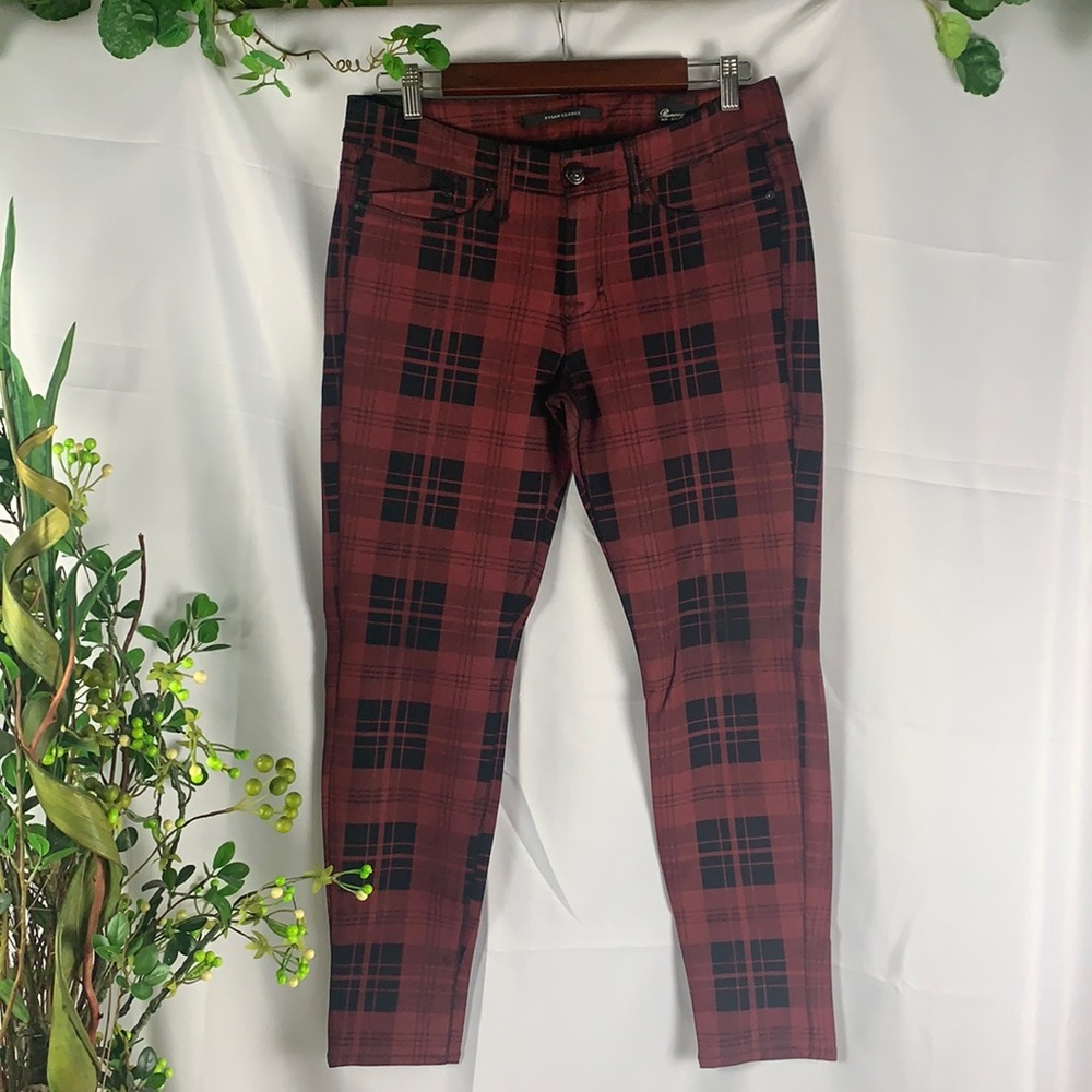 ❌TRADED❌ Dylan George Plaid Stretchy Skinny Pants - Picture 8 of 16